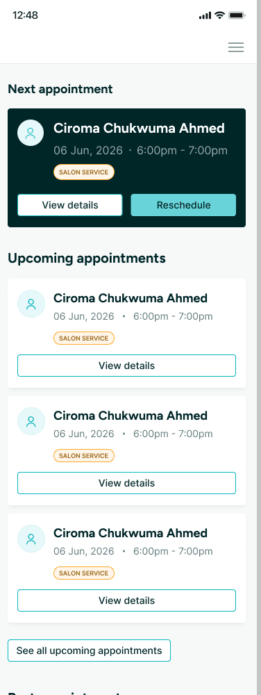Bewtiq Mobile Schedule App